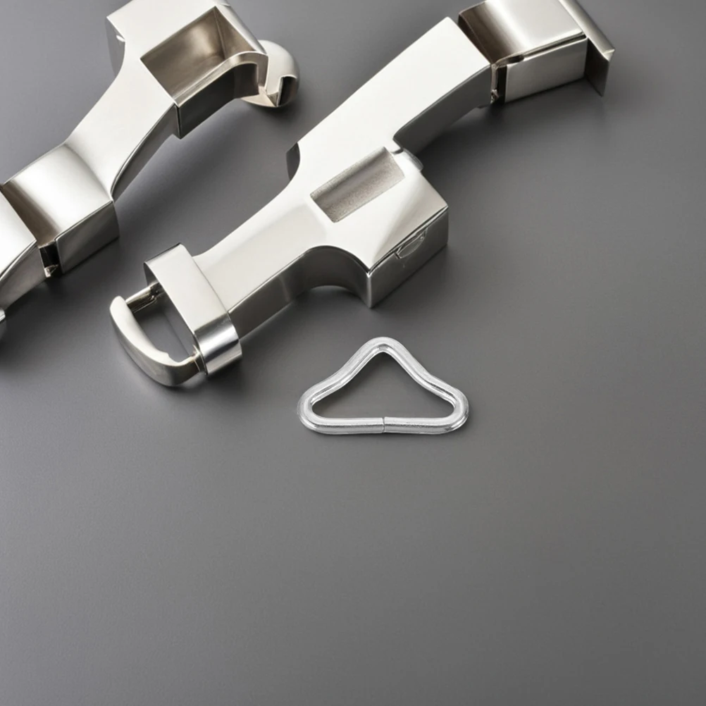 

70pcs Trampoline Triangle Buckle Replacement V-Shaped Connectors For Jump Mat Repair Heavy Duty Outdoor Use Silver