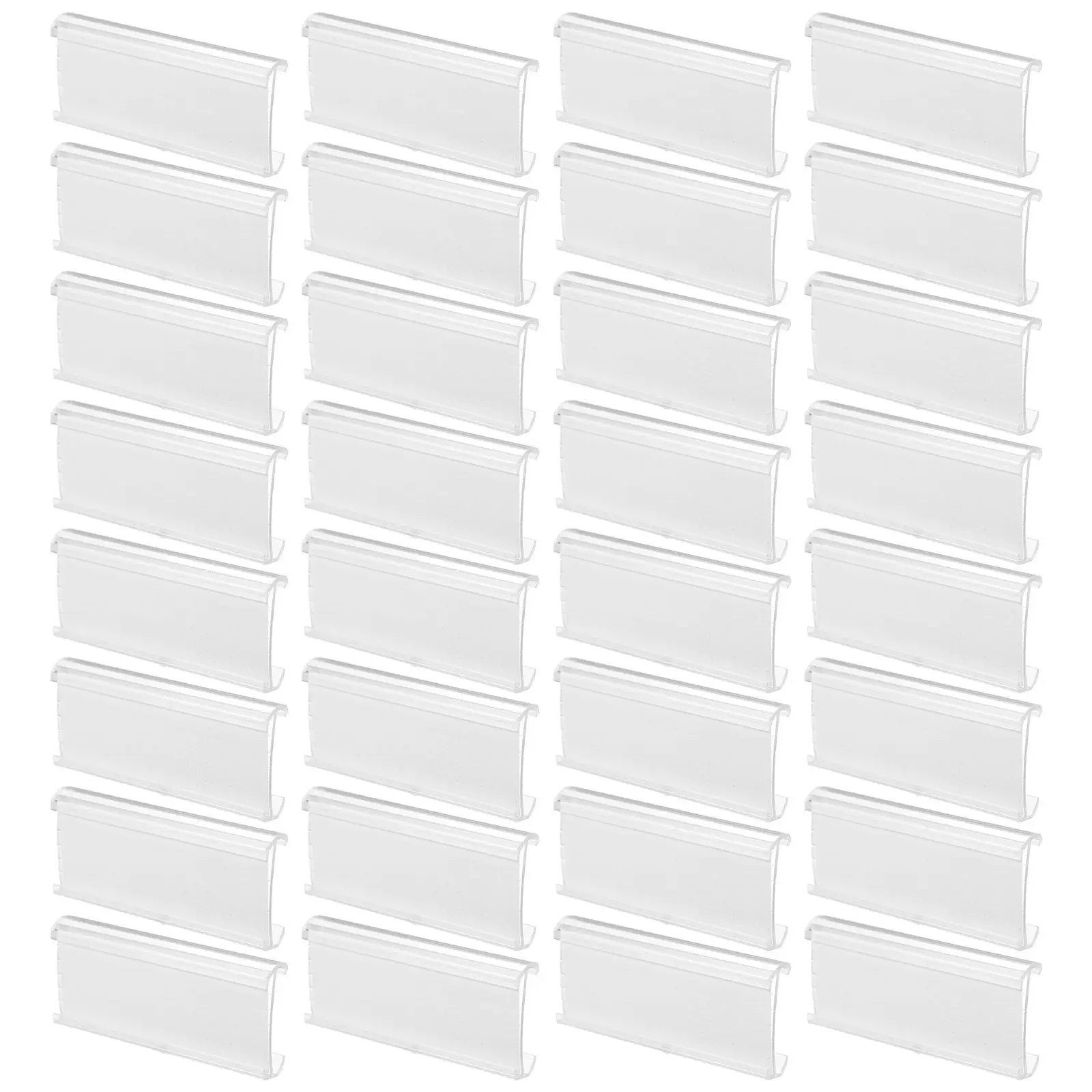 

50Pcs Label Clip Display Holders Multifunctional Price Tag Stand for Shelves Store Supermarket Merchandising Sign Holder Wear