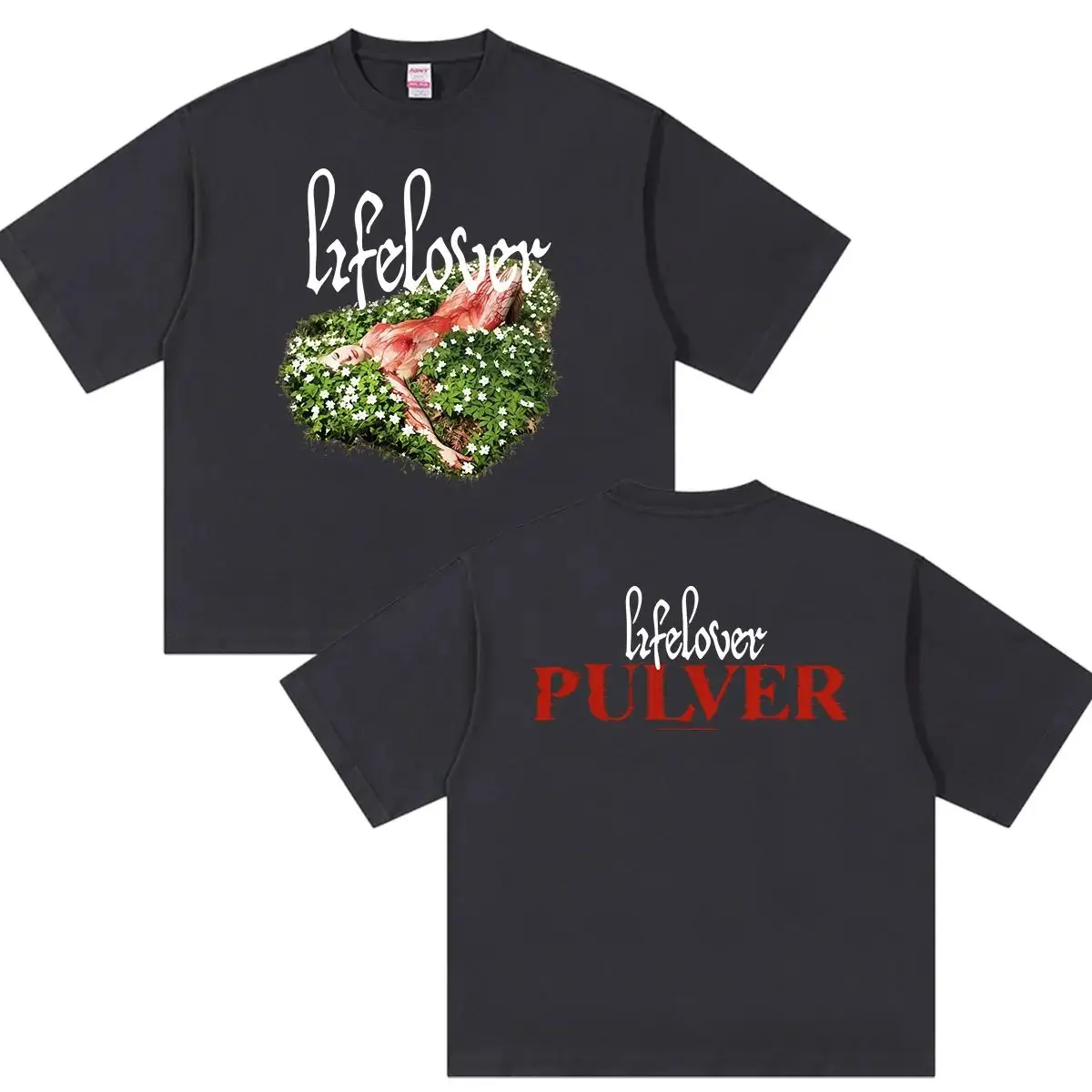 Hip Hop Gothic Short Sleeve Rock Band Lifelover Pulver 2026 Graphic T Shirt Vintage Casual Loose Print Streetwear Unisex