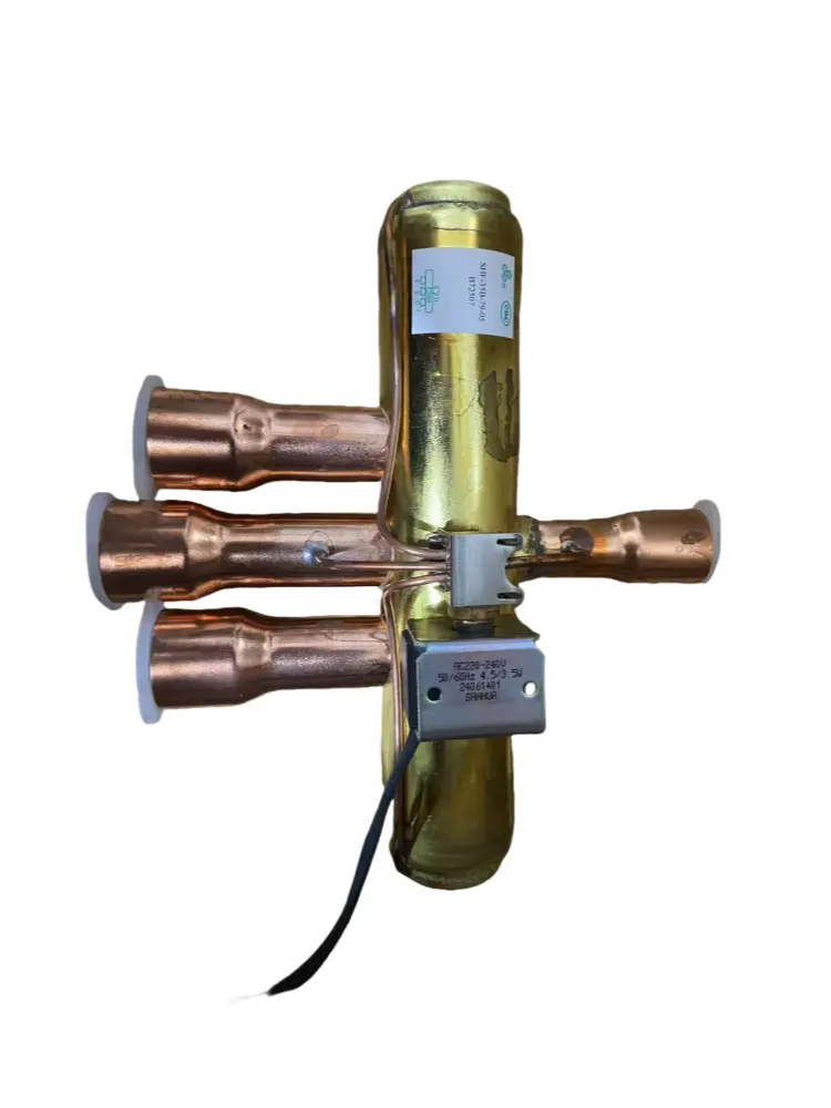 تشجيانغ Sanhua مكيف الهواء صمام تحويل رباعي الاتجاه SHF-35B-79 12P-15HP مضخة الحرارة صمام تحويل رباعي الاتجاهات