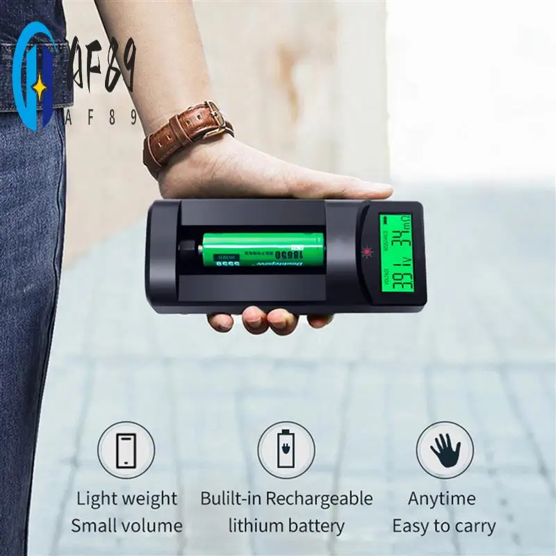 

AF89-2X Digital Display Battery Voltage Internal Resistance Tester 0-999MΩ Universal 18650 Lithium Battery AA Detection