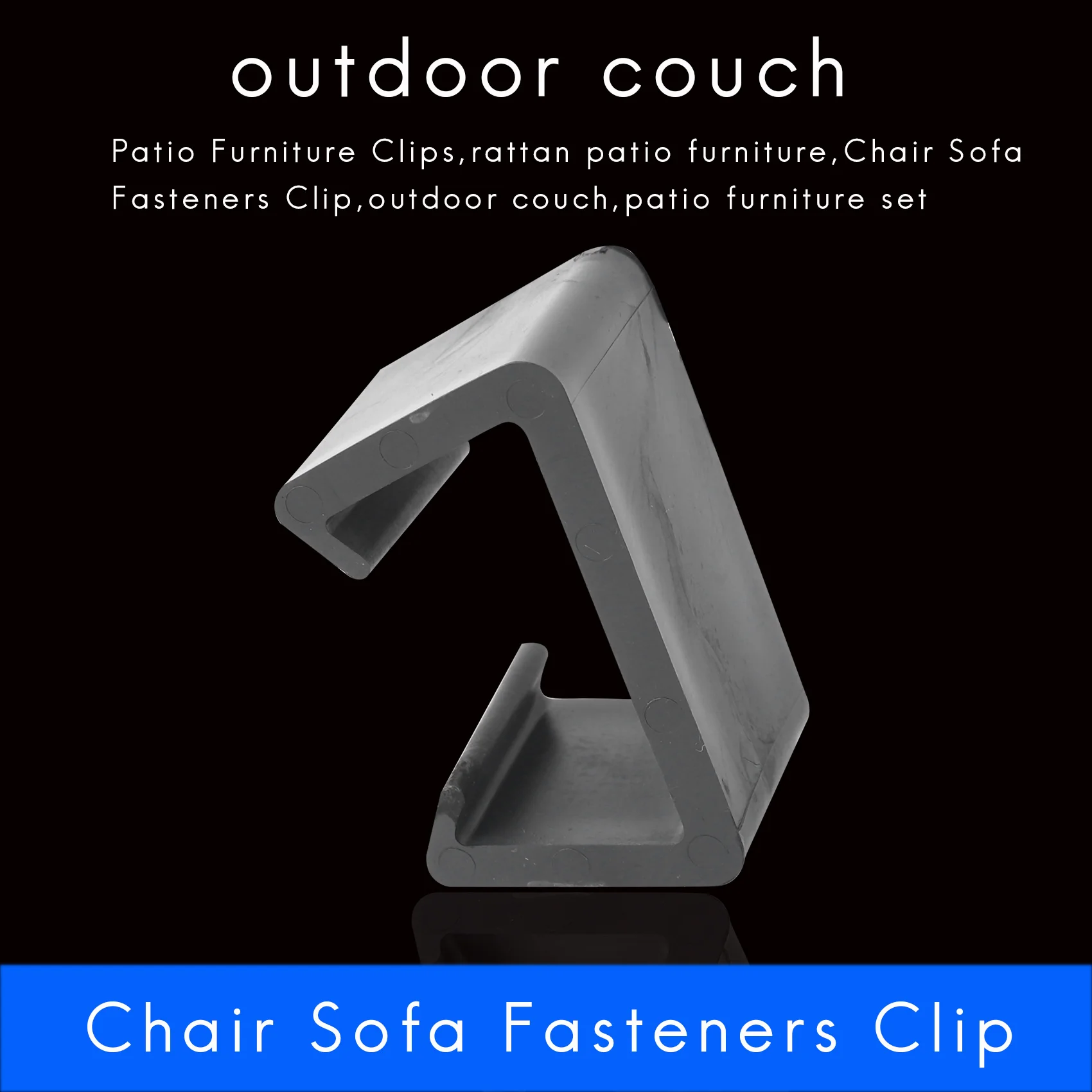 Patio Furniture Clips, Outdoor Wicker Furniture Rattan Chair Sofa Fasteners Clip Sectional Connector 8