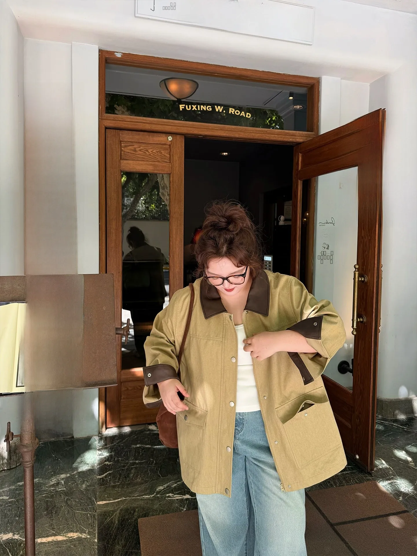 

Верхняя одежда в стиле ретро, весна-осень, новый силуэт для похудения PONGKIKI, ветровое пальто в стиле сарая, воротник, длина, застежка-молния