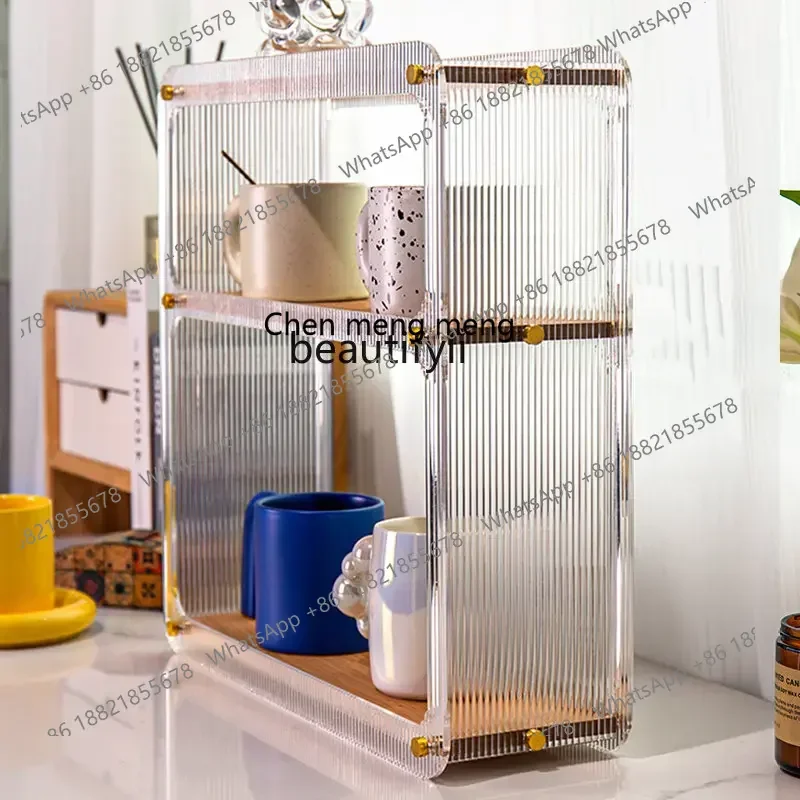 new  Desktop Cup Holder Cup Storage Rack Tea Cup Storage Display Stand Layered Storage Rack ss 8617
