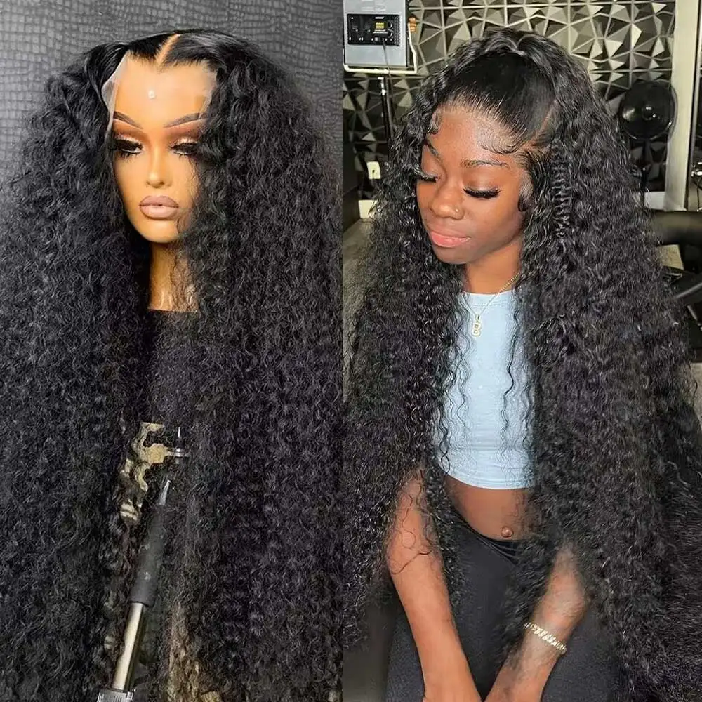 

13X6 HD Lace Deep Wave Frontal Wig 30 40 Inch Curly Lace Front Human Hair Wigs Remy Cheap Brazilian Deep Wave Wigs For Women