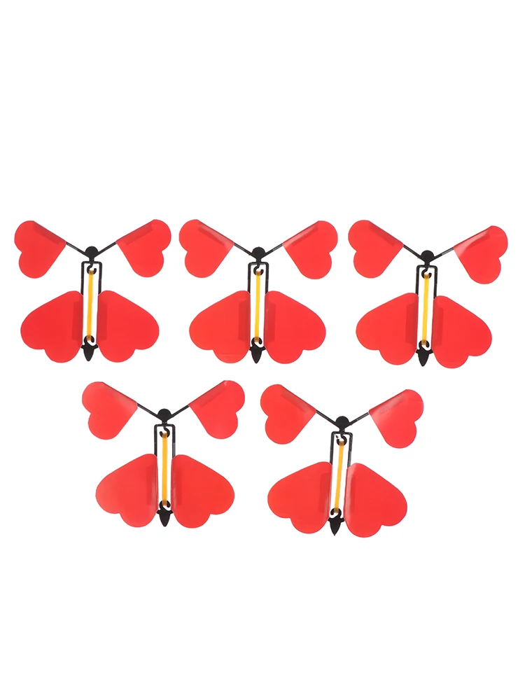 5/10/12 pièces magique liquidation papillon volant jouet nouveauté jouets magiques élastique alimenté liquidation tours de magie jouets faveur de fête