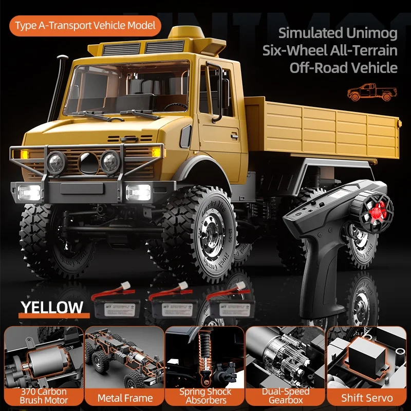 2.4G 6WD RC Car 1/18 Off-road Remote Control Vehicle Transport Rescue Climbing Crawler Model Car Gift For RC Racing Car