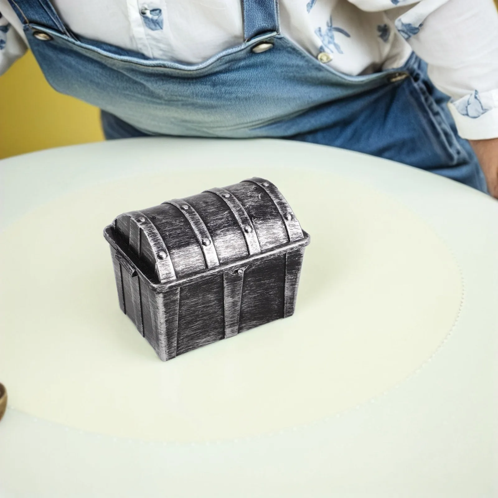 

Pirate Treasure Chest Vintage Storage Box Nautical Decorative Kids Handmade Small Jewelry Coin Container Classroom Party Favors
