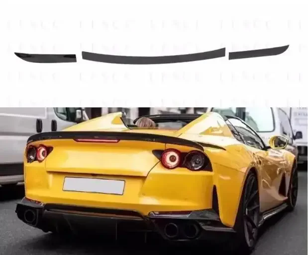 

New！ For Ferrari 812 GTS Superfast 2017 2018 2019 2020 2021 2022 Real Carbon Fiber Car Rear Wing Trunk Lip Spoiler