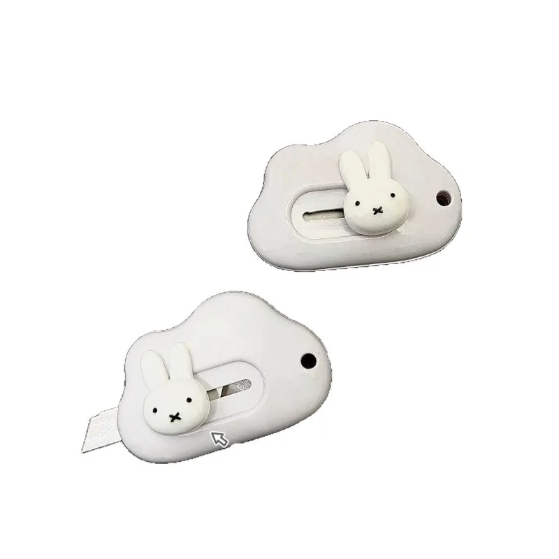 Ins Cartoon Creative Miffy Rabbit Art Knife Cute Portable Student Handmade Paper Cut Express Box Opener Knife Personality DIY view 3