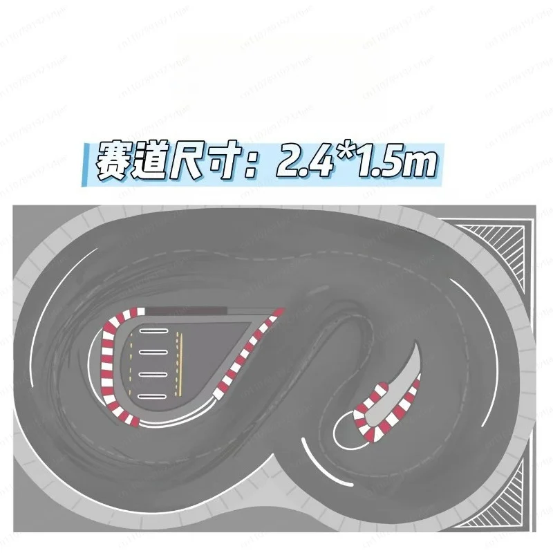 Pro Grade Simulated Drift Track Map – High Grip Racing Carpet Mat for RC Drift Cars view 4