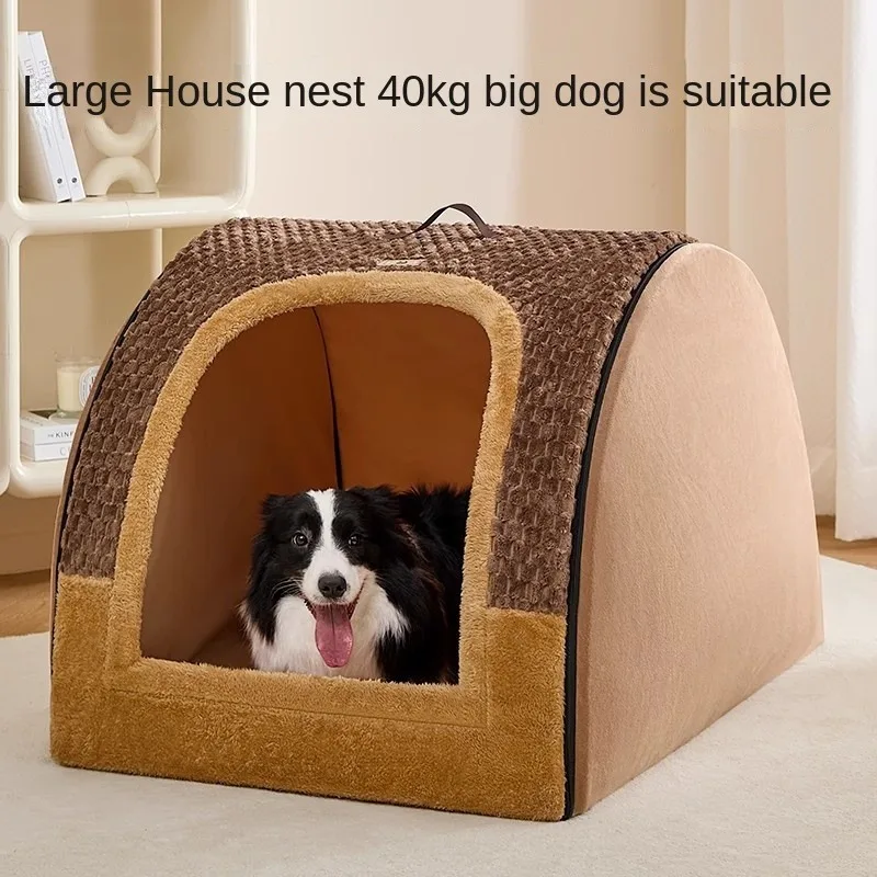 The Kennel Is Warm in Winter and Can Be Dismantled and Washed for Medium and Large Dogs. Golden Retriever House Pet Supplies