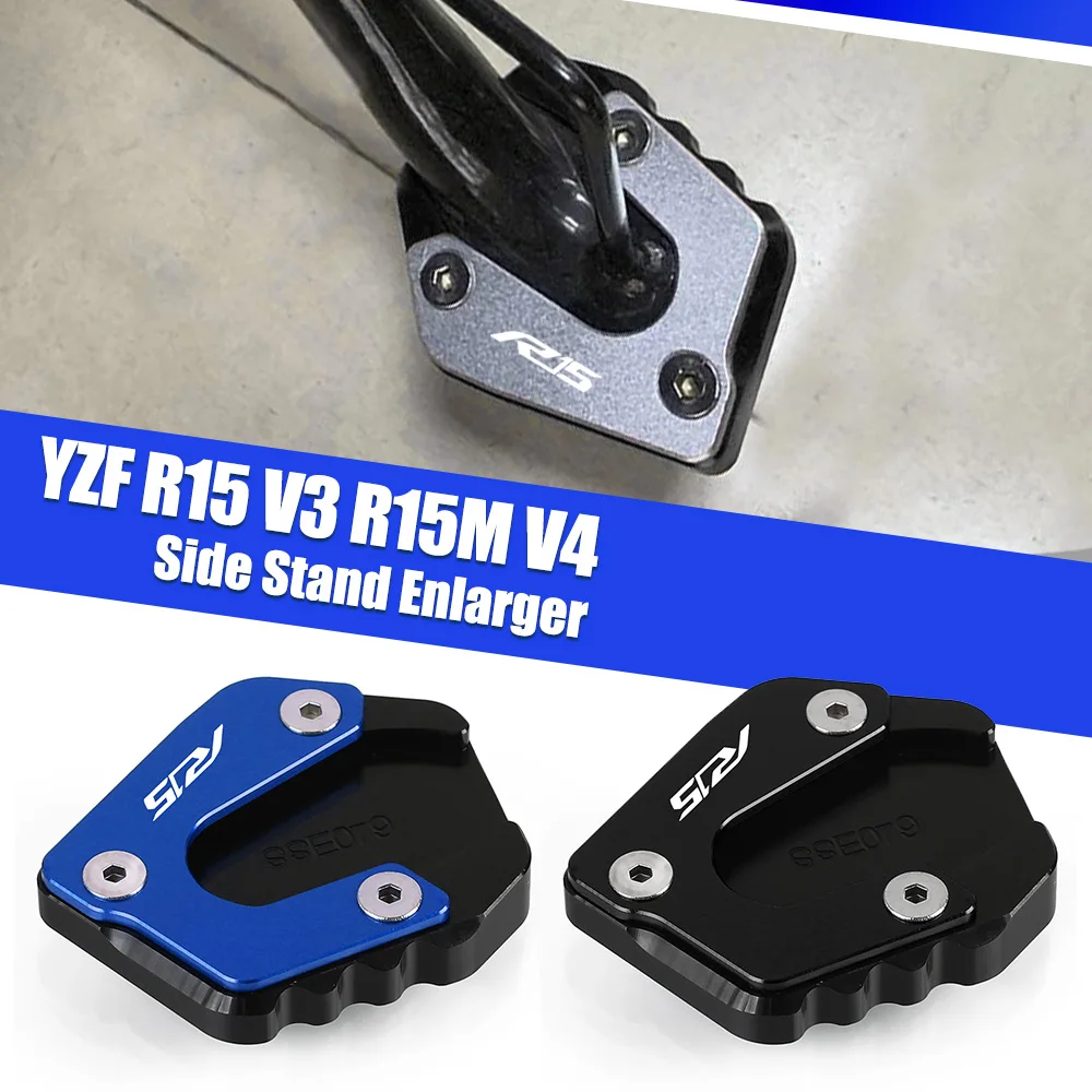 

Extension Kickstand Enlarger Plate Pad For YAMAHA YZF R15 V3 R15M V4 2017 2018 2019 2020 2021 2022 2023 2024 2025 Side Stand