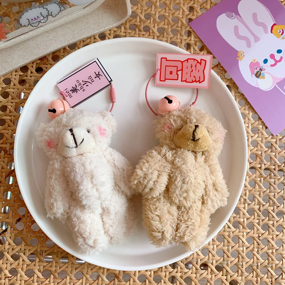 Porte-clés en peluche de lapin mignon pour adultes, bijoux de dessin animé, pendentif de sac, porte-clés, mode