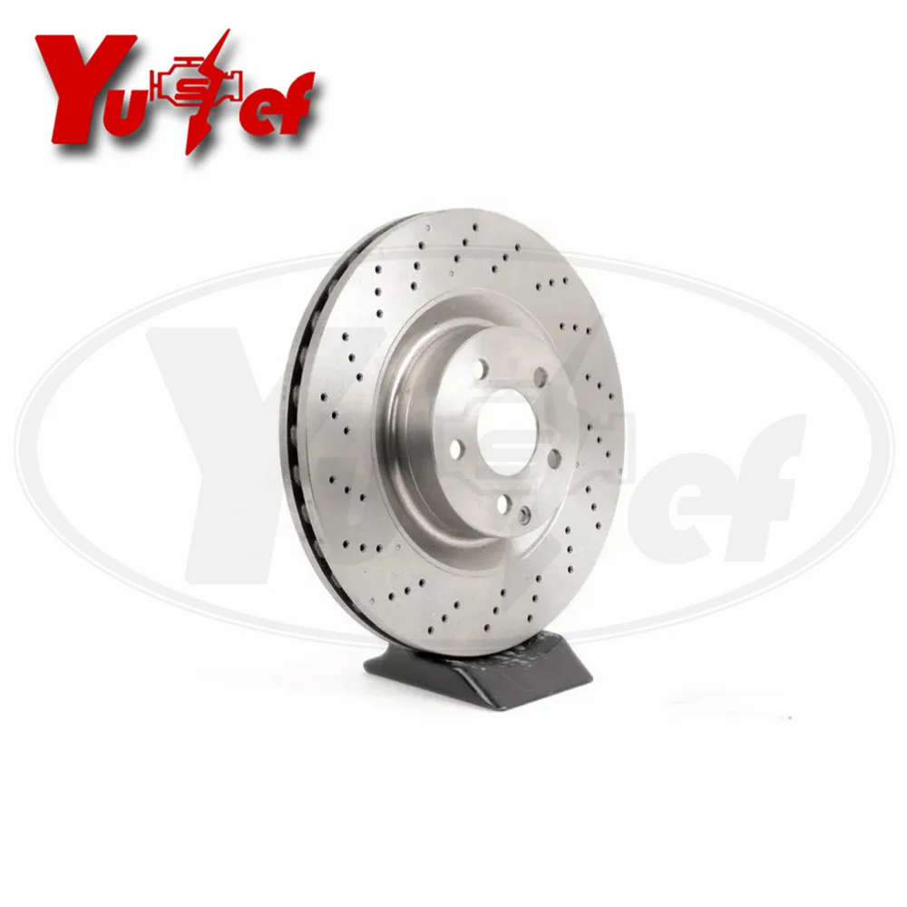 A pair Front Brake Disc Rotor Fits For MB S-CLASS W221 S-CLASS C216 SL-CLASS R230 2214211612 2214211112