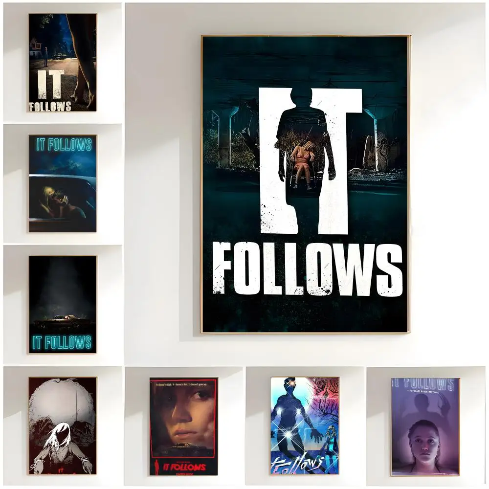 psychological horror i-It Follows Poster Classic Wall Art  Home Decor  Peel and Stick Unframed
