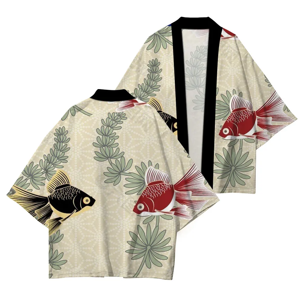 Daily Casual Kimono High-Quality Cardigan Half-Sleeve Clothing Loose And Comfortable 2024 Spring New Trend Fashion Print