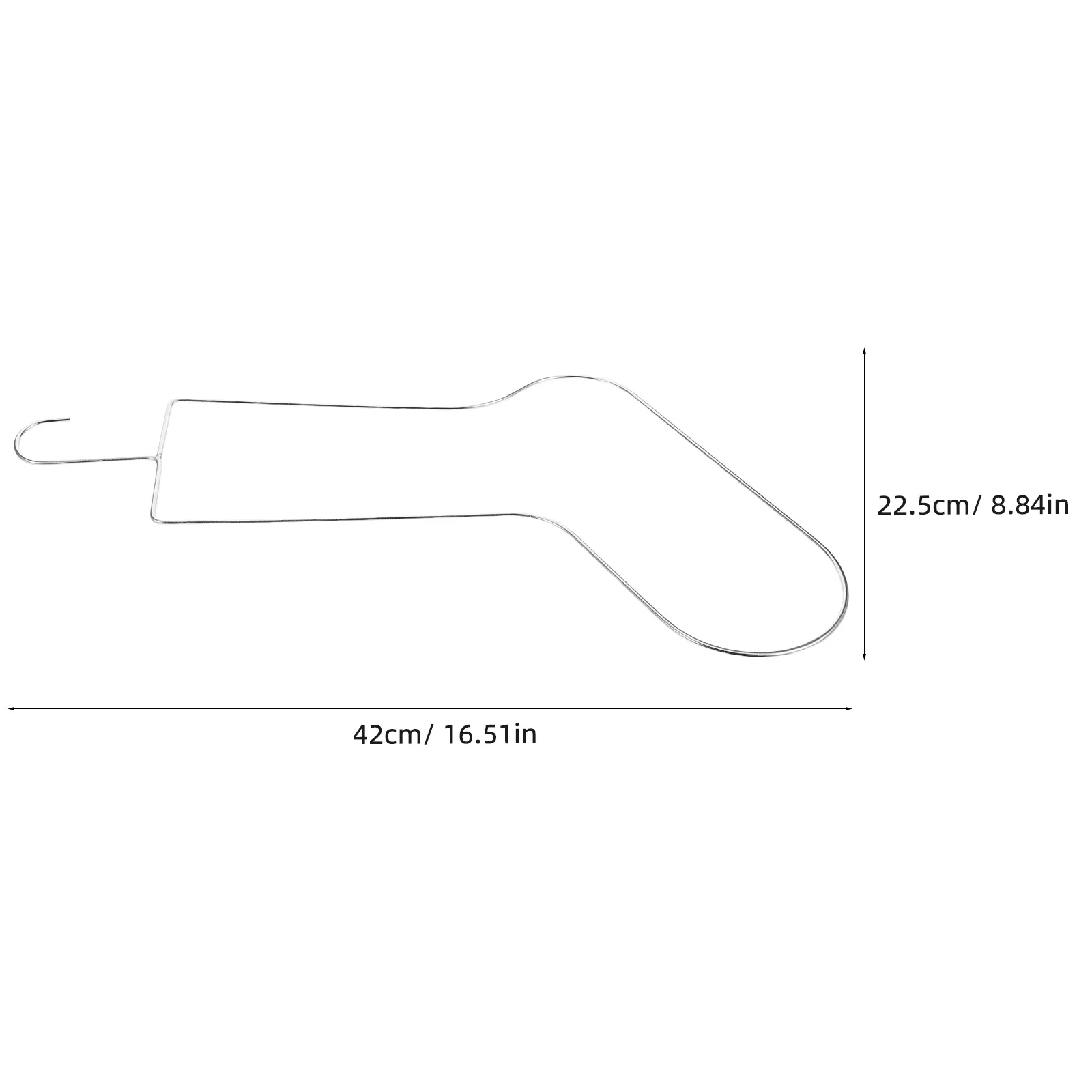 2 pezzi grucce per calzini in metallo acciaio inossidabile maglia uncinetto display 42x22.5 cm gancio per calzini grucce per calzini espositore