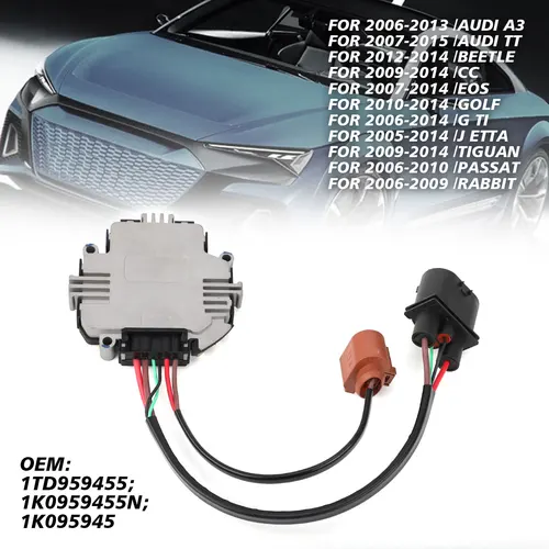 Imagen 2 del producto Nuevo módulo de unidad de Control del ventilador de refrigeración del radiador para Audi A3 TT VW CC Eos Golf Jetta Passat