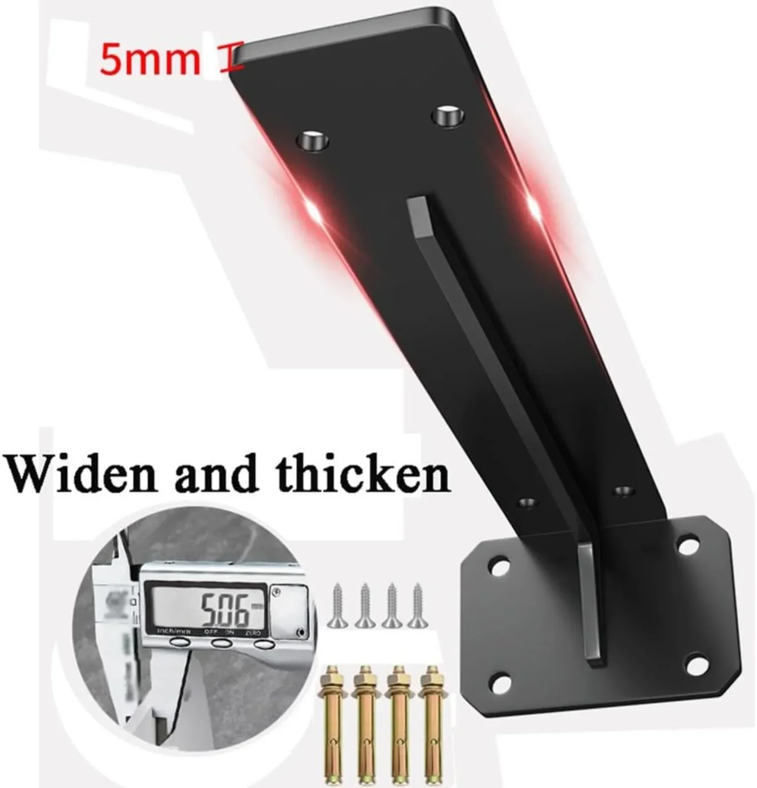 Heavy-duty Bracket Triangle Support Frame Wall Desk Suspended TV Cabinet Load-bearing Bracket Baffle Fixed Angle Iron Storage