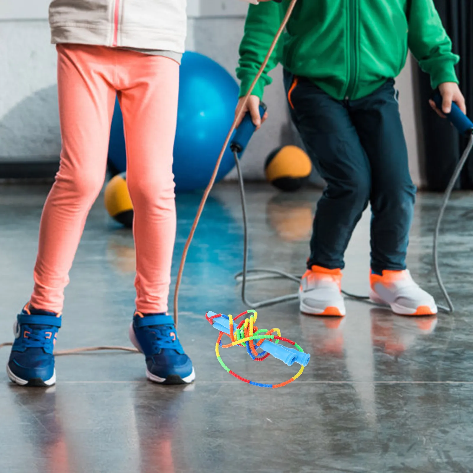 

Segmented Bamboo Beaded Jump Rope Soft Beads Fitness Skipping Exercise Training Workout Equipment Jump Rope for