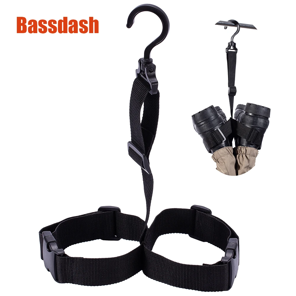 Bassdash Snow Rain Boot Hanger Drier For Fishing Wader Adjustable Strap Storage Drying