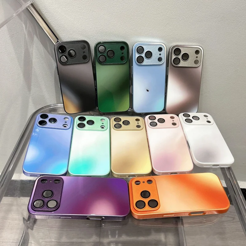 

Suitable for iPhone 17 Pro max phone case glass paint high-end feeling Apple 16 anti drop all inclusive protective cover