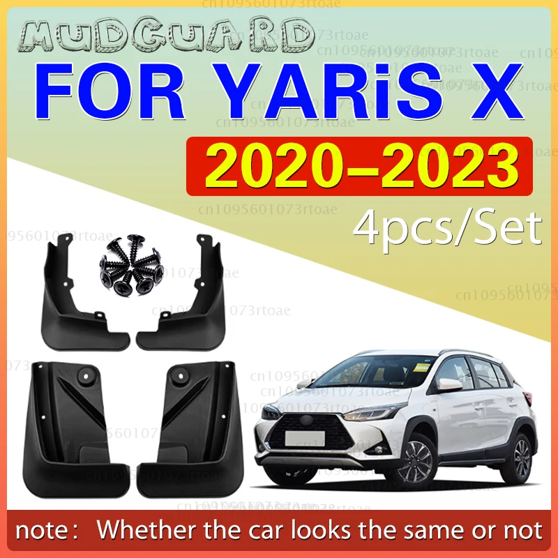 

For 2020-2023 2021 2022 models of Toyota YARiS X Mudguards Fender Mudflaps Front Rear Flares Splash Guards Cover Car Accessorie