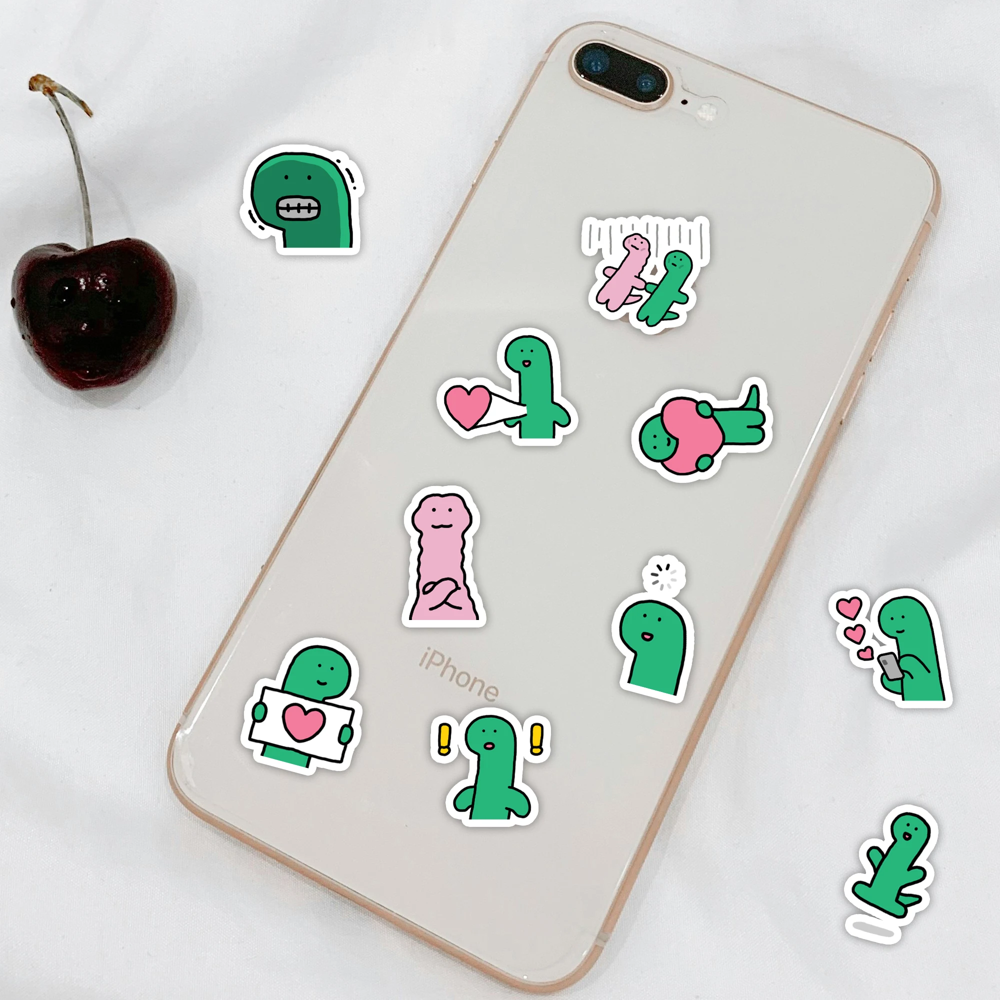 40 pegatinas de dinosaurios, decoración para el Día de San Valentín, lindas pegatinas de dinosaurios de dibujos animados para decoración de escritorio, fundas de teléfono, computadoras