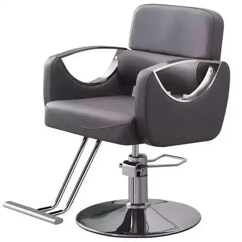 

Salon Chair Barber Shop Personalized Hair Luxury Retro Gold Recliner Cheap Barber Chair Hidraulic Leg Lifter Silla Furniture