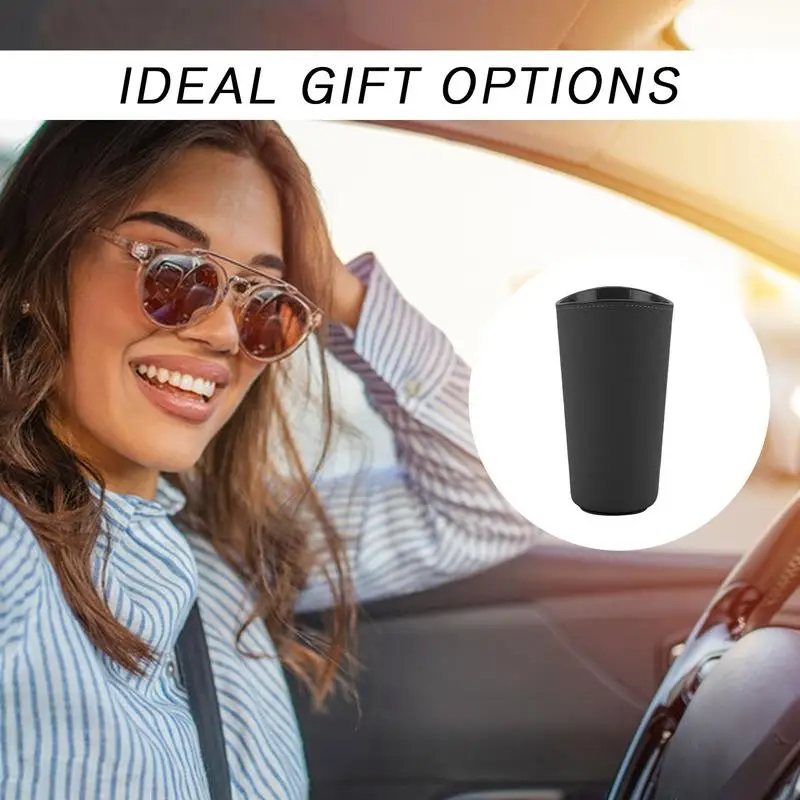 Car Cup Holder Trash Can Waterproof Multi-Functional Storage Organizer for Door Panel Center Console Auto Interior Accessories