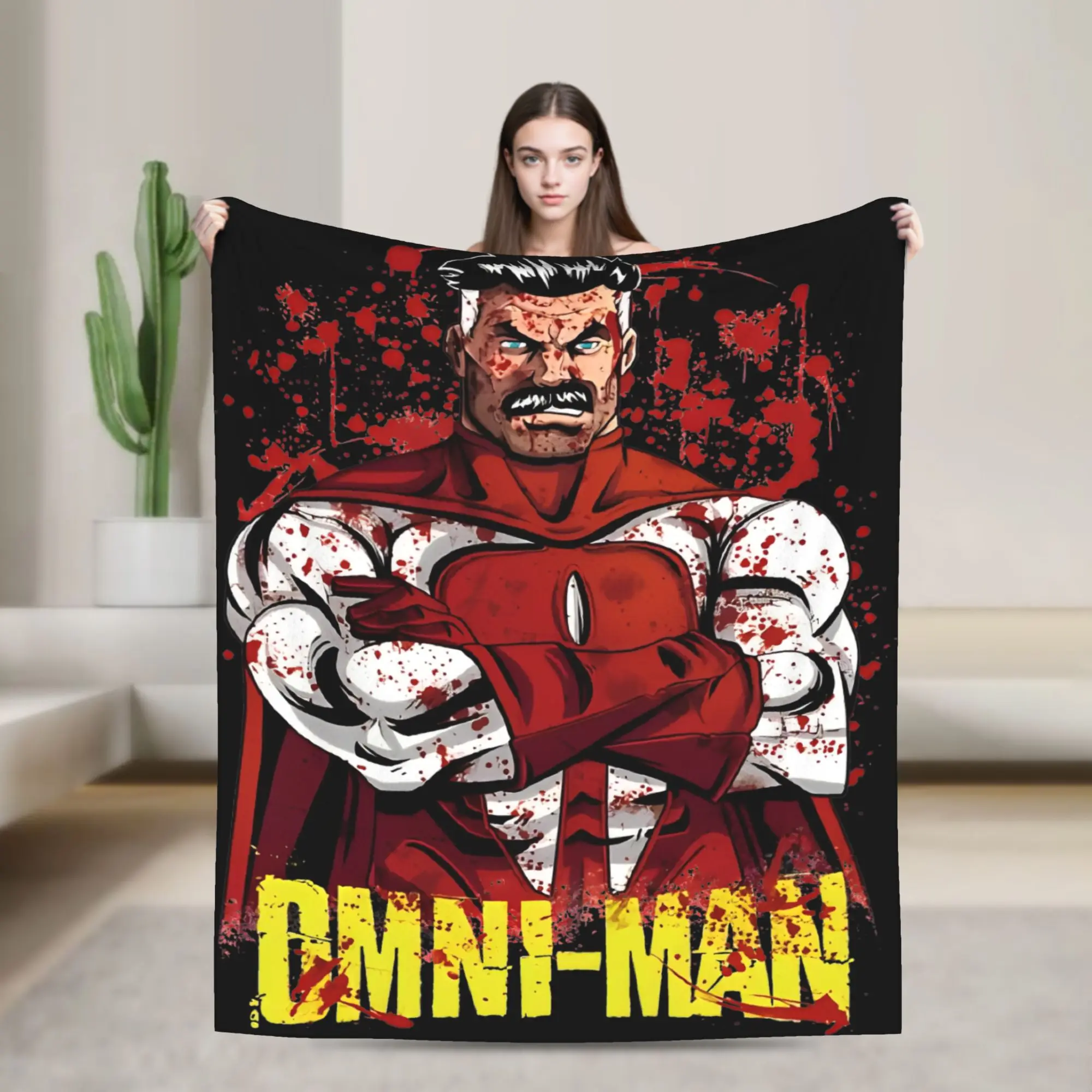 Invincible Manga Blanket Super Soft Warm  Throw Blankets for Sofa 50x60 Inch Multi-size Bedspreads