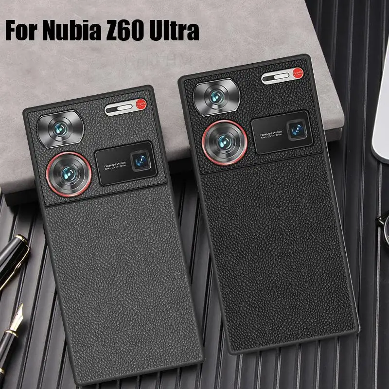 For ZTE Nubia Z60 Ultra Leather Phone Case For Nubia Z50S Z40S Z30 Pro Z50 Ultra Shockproof Protective Cover For Axon 40 Ultra