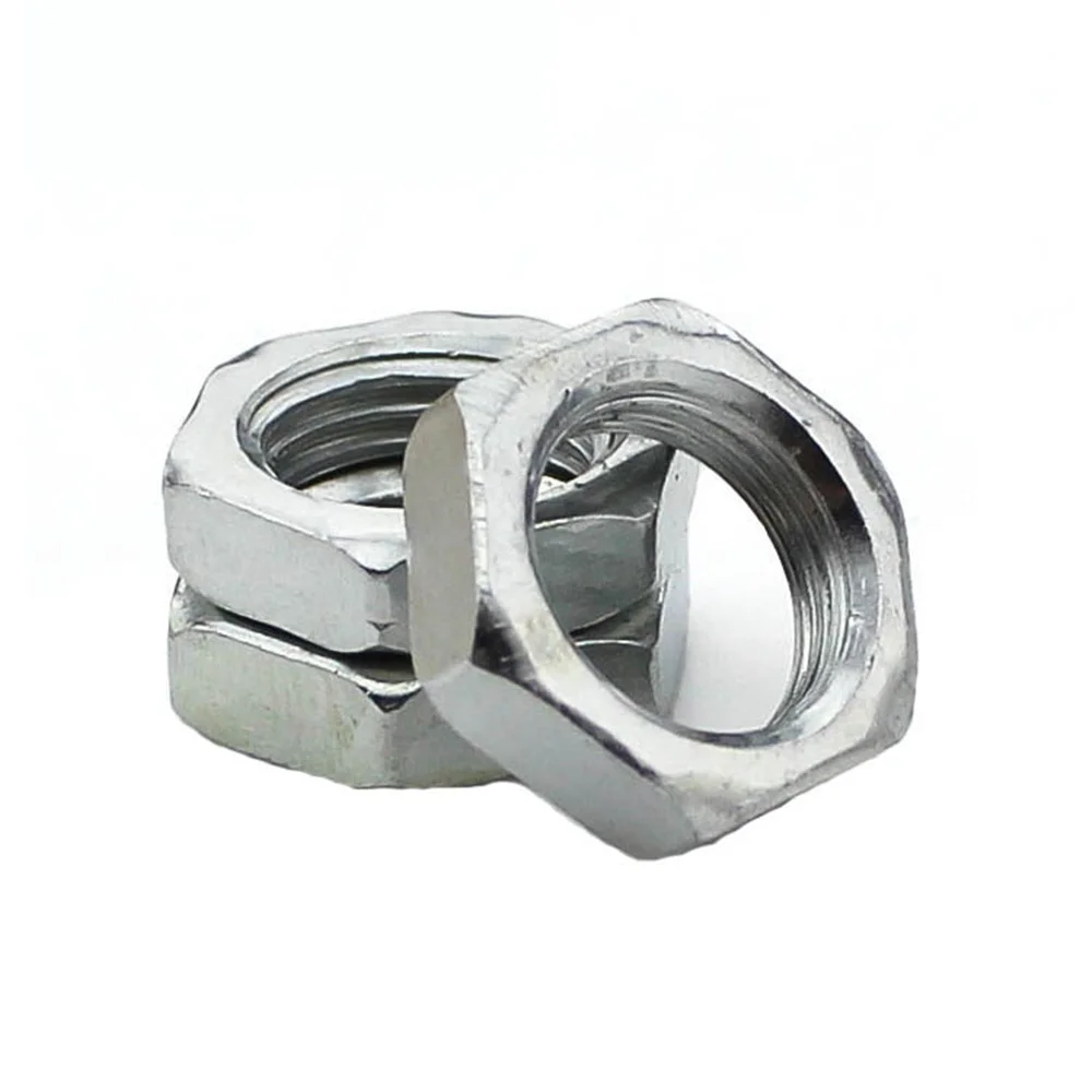 M7/M9/M10/M12 Color Zinc FineTooth Nut M8/M14/M16 White Zinc Fine Tooth Nut Fine Tooth Thin Lighting Immature Tooth Nut Lamps