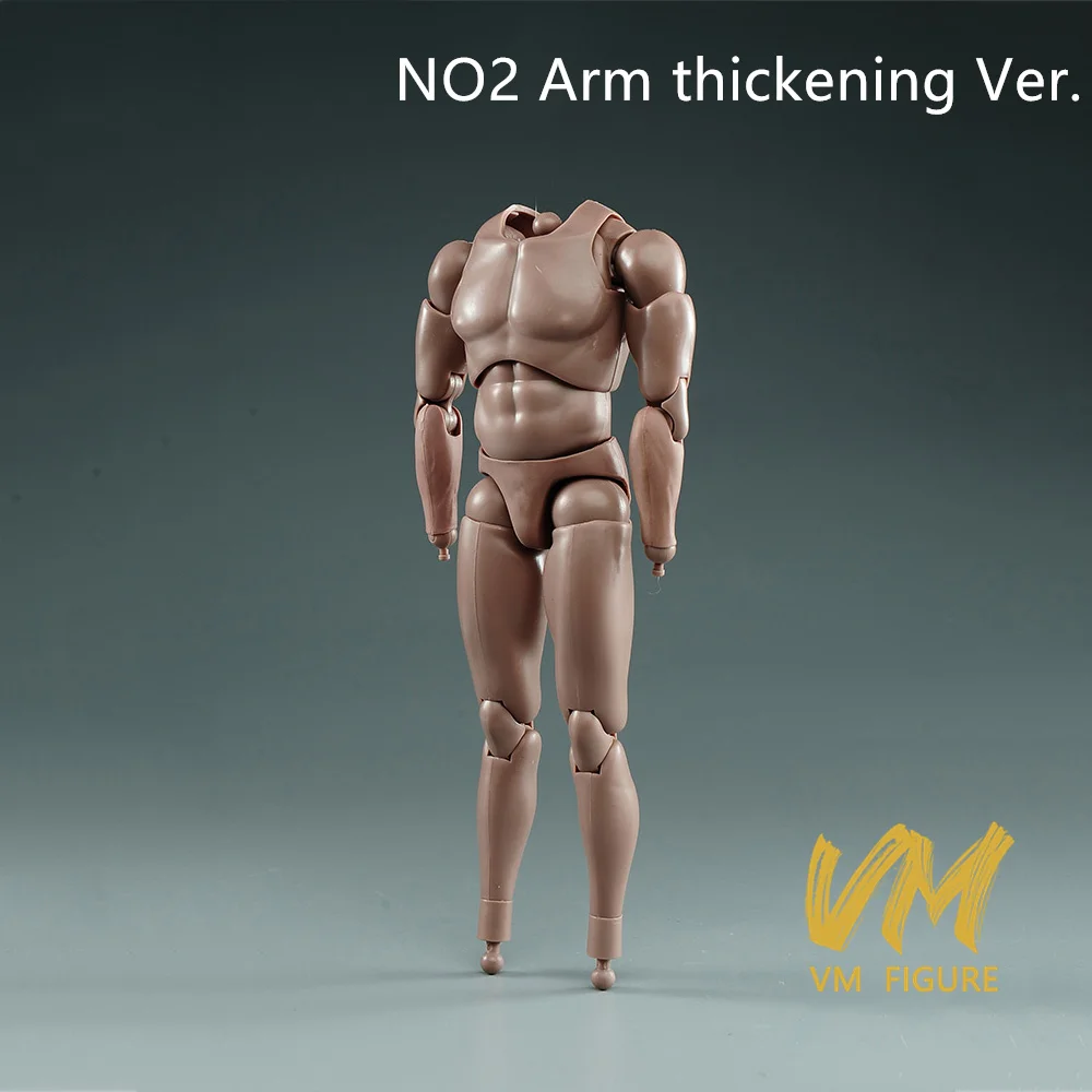 1/6 Schaal Mannelijke Flexibele Gezamenlijke Lichaam Tarwe Spier Standaard Hoogte Toenemende Dikke Armen 12 ''Soldaat Action Figure Body poppen Speelgoed