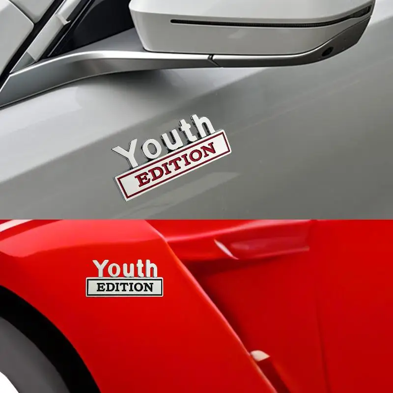 New Zinc Alloy Youth Edition Car Sticker Badges For Car Trunk Door Emblem Badges Car Decals Motorcycle Decoration