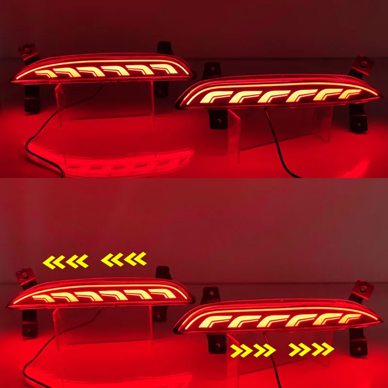 DinCh LED Rear Foglight For Chery Tiggo 7 Tiggo 7 Pro Plus rear bumper foglight foglamp fog lamp Brake lights