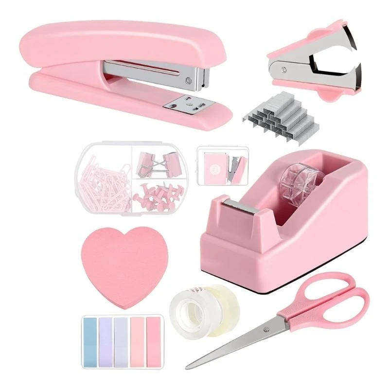 prodotti-scolastici-per-uffici-c90c-set-con-pinzatore-appiccicoso-nota-pentola-ridotta-trasparente-trasparente-a-forbice-per