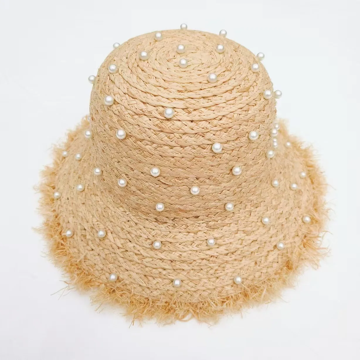 nouveau-chapeau-de-paille-laffite-fait-main-chapeau-de-plage-pour-femme-protection-solaire-printemps-ete-chapeau-pare-soleil-d'exterieur-production-chinoise