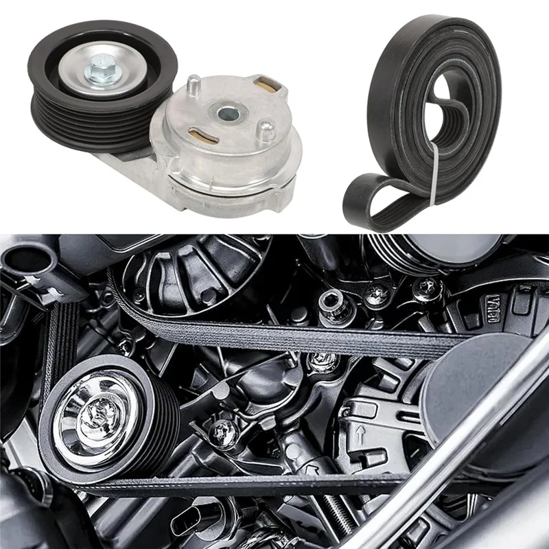 

Well-38382 Drive Belt Tensioner Pulley Assembly Kit For Dodge Ram 1500 2500 3500 2003-2008-Fits 53032130AA 53032130AC 38058