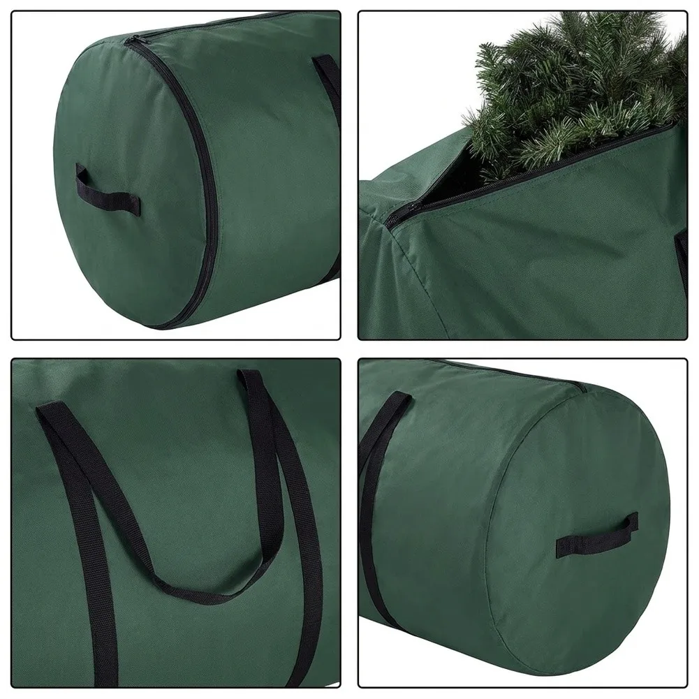 Christmas Tree Storage Bag 30 inch Round for Artificial Trees with Carry Handles and Closure Dark Green 30x50in or 30x60in