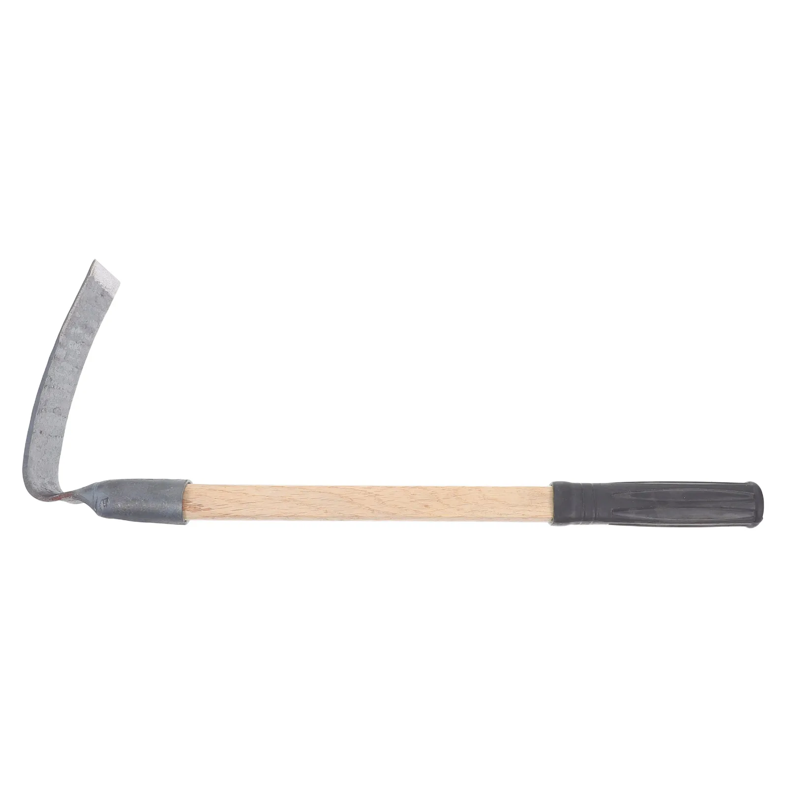 

Garden Hoe Heavy Duty Digging Weeding Tool Small Long Wooden Handle Portable Rust Resistant Plastic Cover Gardening