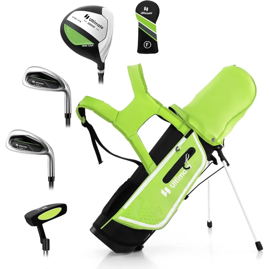 Conjunto de clube de golfe destro conjunto completo para 4/6 clubes suporte saco criança jovens clubes para meninos meninas júnior conjunto de golfe