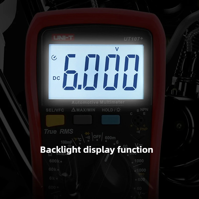 UT107 +/UT105 + مقياس متعدد رقمي للسيارات قياس سرعة إصلاح السيارات الجهد الحالي المقاومة متر أداة كهربائي
