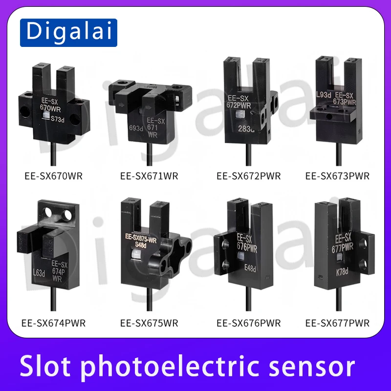 Slot photoelectric sensor EE-SX671WR EE-SX672WR EE-SX674WR 670WR 673 675WR 676WR 677WR U-slot photoelectric switch
