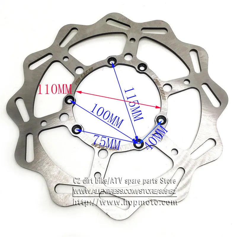 270MM Front Brake Disc Rotor CR CRF CR125 CR250 CR500 CRF250R CRF250X CRF450R CRF450X Motocross Enduro Supermotard Dirt Bike