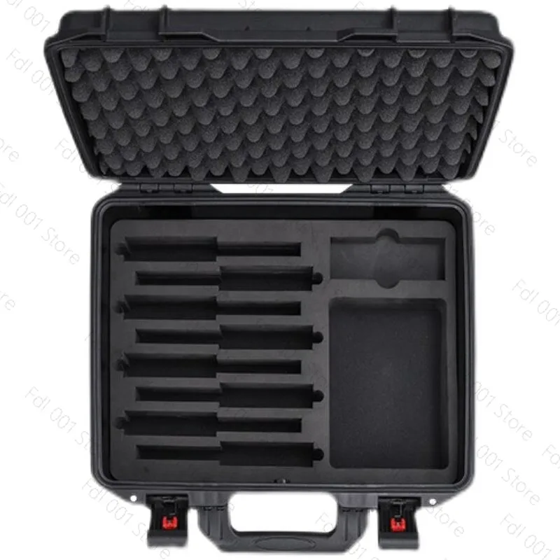 PP Material Double-layer Microphone Storage Box Can Store 8 Handheld + 8 Fanny Packs + Head-mounted Microphones