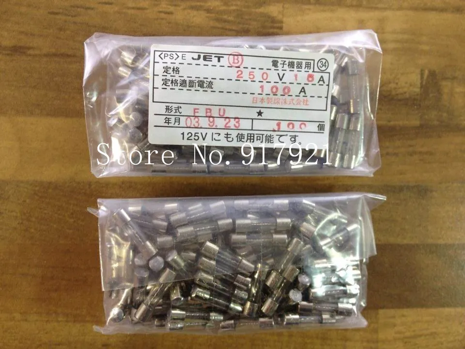 [ZOB] Imported Japanese JET FBU 5X20 15A 250V FUSE   original explosion-proof glass  --200pcs/lot