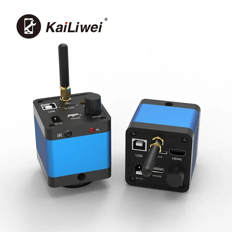 كاميرا مجهر ستيريو للإلكترونيات الصناعية الجديدة من Kelliway، كاميرا WiFi 1080P 16MP USB & HD لأجهزة IOS/Android/PC
