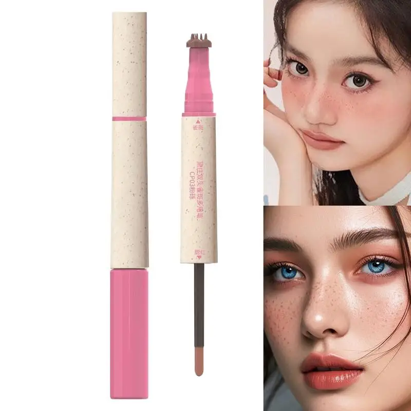Beauty Mark Pen Double-Ended Blush Pens Contouring Tool Lightweight Liquid Contour Stick Facial Cheek Blusher Dot Blush Stick